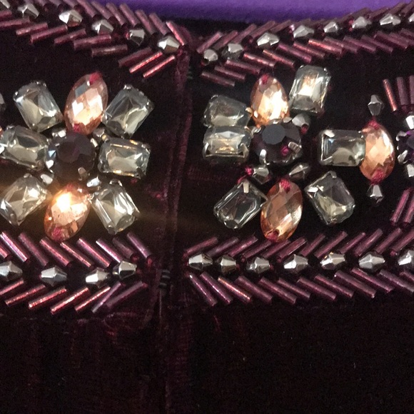 Neiman Marcus Exclusive velvet beaded dress w coat - updated photo measurements - Picture 11 of 16